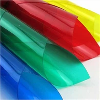Transparentná farebná fólia z PVC